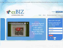 Tablet Screenshot of ezbizconsulting.com